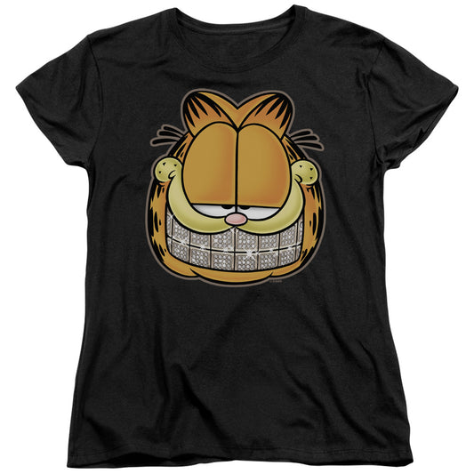 Garfield Nice Grill Womens T Shirt Black