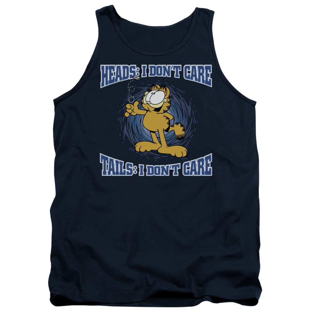 Garfield Heads or Tails Mens Tank Top Shirt Navy