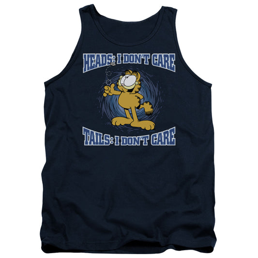 Garfield Heads or Tails Mens Tank Top Shirt Navy