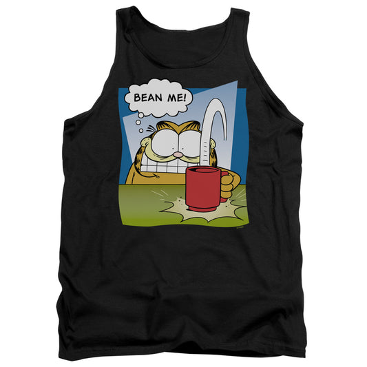Garfield Bean Me Mens Tank Top Shirt Black