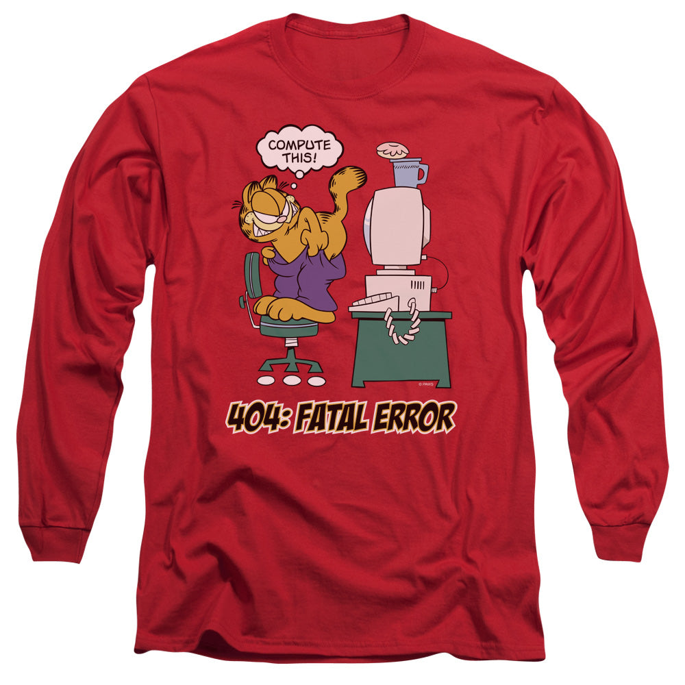 Popeye Poopdeck Academy Mens Long Sleeve Shirt Red