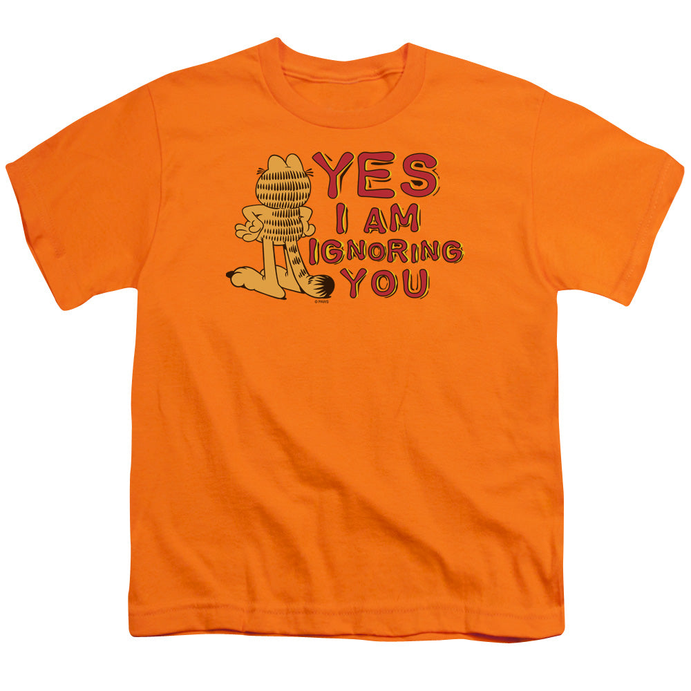 Garfield Yes I Am Kids Youth T Shirt Orange