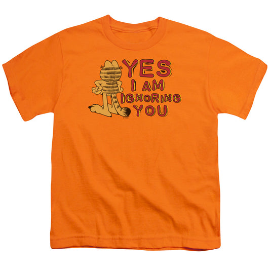 Garfield Yes I Am Kids Youth T Shirt Orange