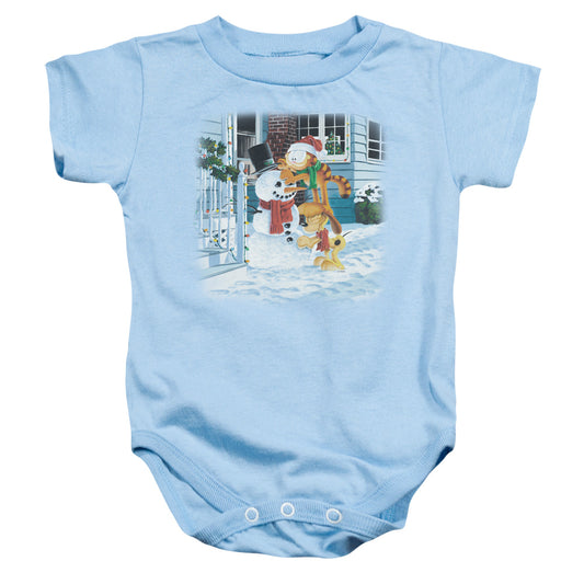 Garfield Snow Fun Infant Baby Snapsuit Light Blue (6 Mos)