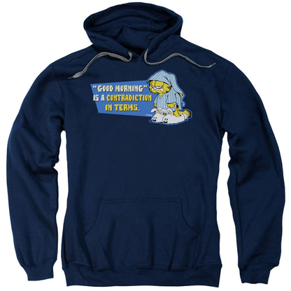 Garfield Contradicition In Terms Mens Hoodie Navy