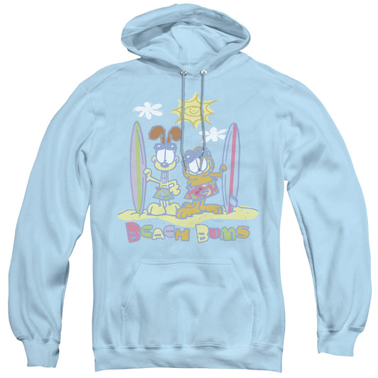 Garfield Beach Bums Mens Hoodie Light Blue