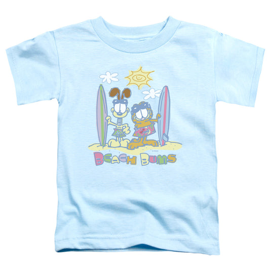Garfield Beach Bums Toddler Kids Youth T Shirt Light Blue