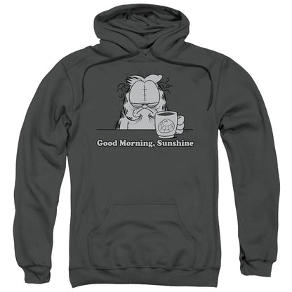 Garfield Good Morning Sunshine Mens Hoodie Charcoal