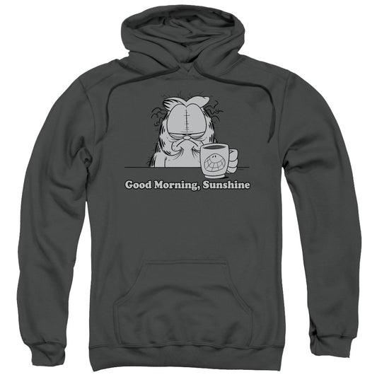 Garfield Good Morning Sunshine Mens Hoodie Charcoal