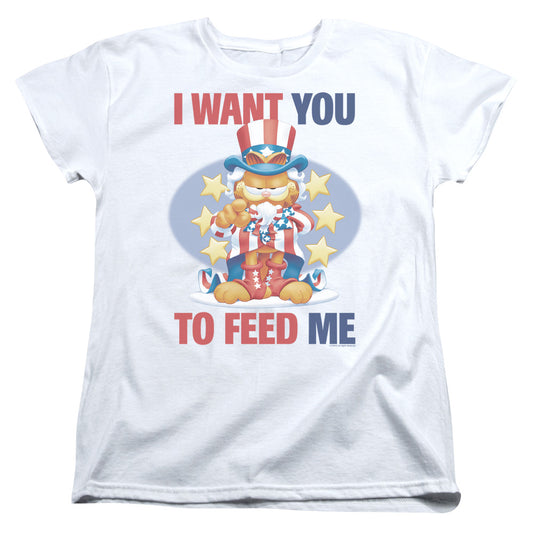 Garfield I Want You Womens T Shirt White