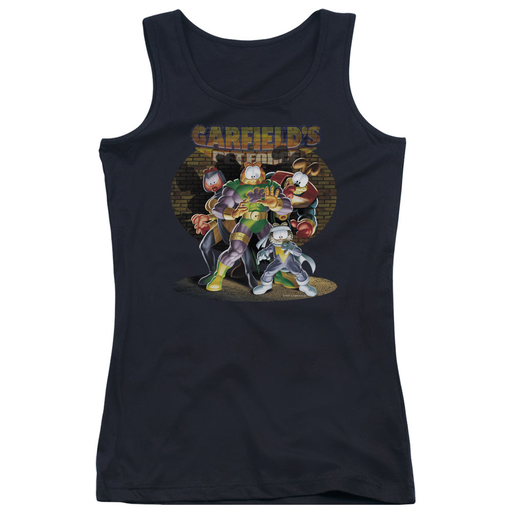 Garfield Spotlight Womens Tank Top Shirt Black