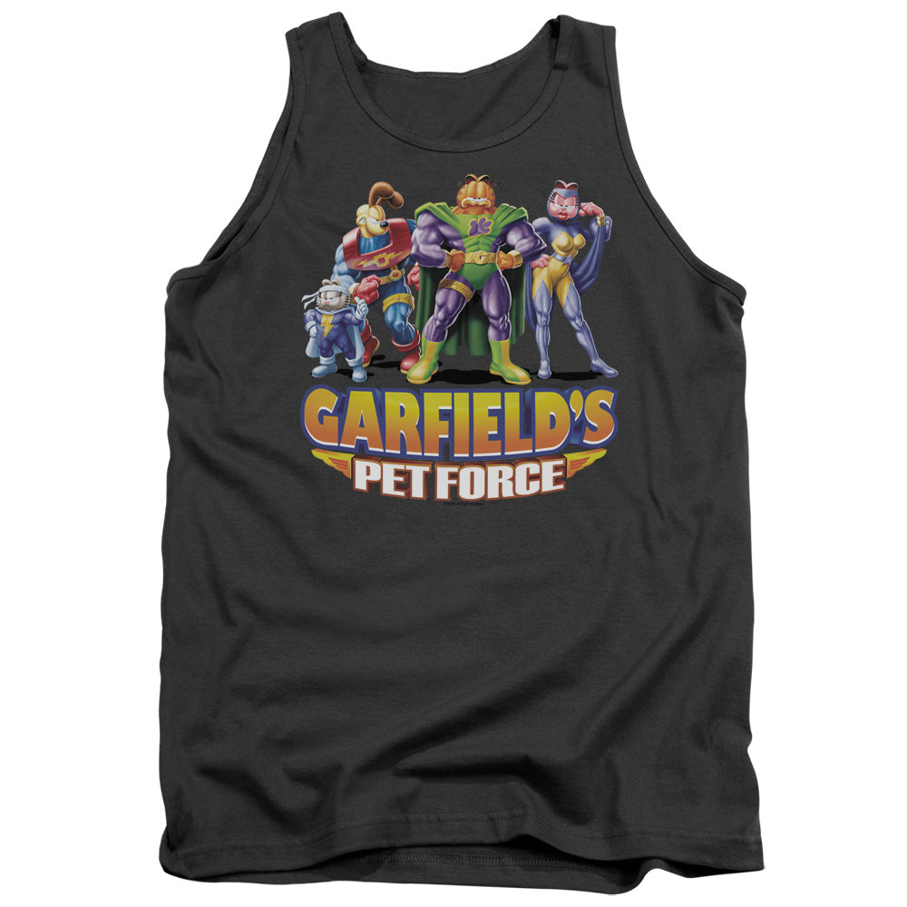 Garfield Beyond Mens Tank Top Shirt Charcoal