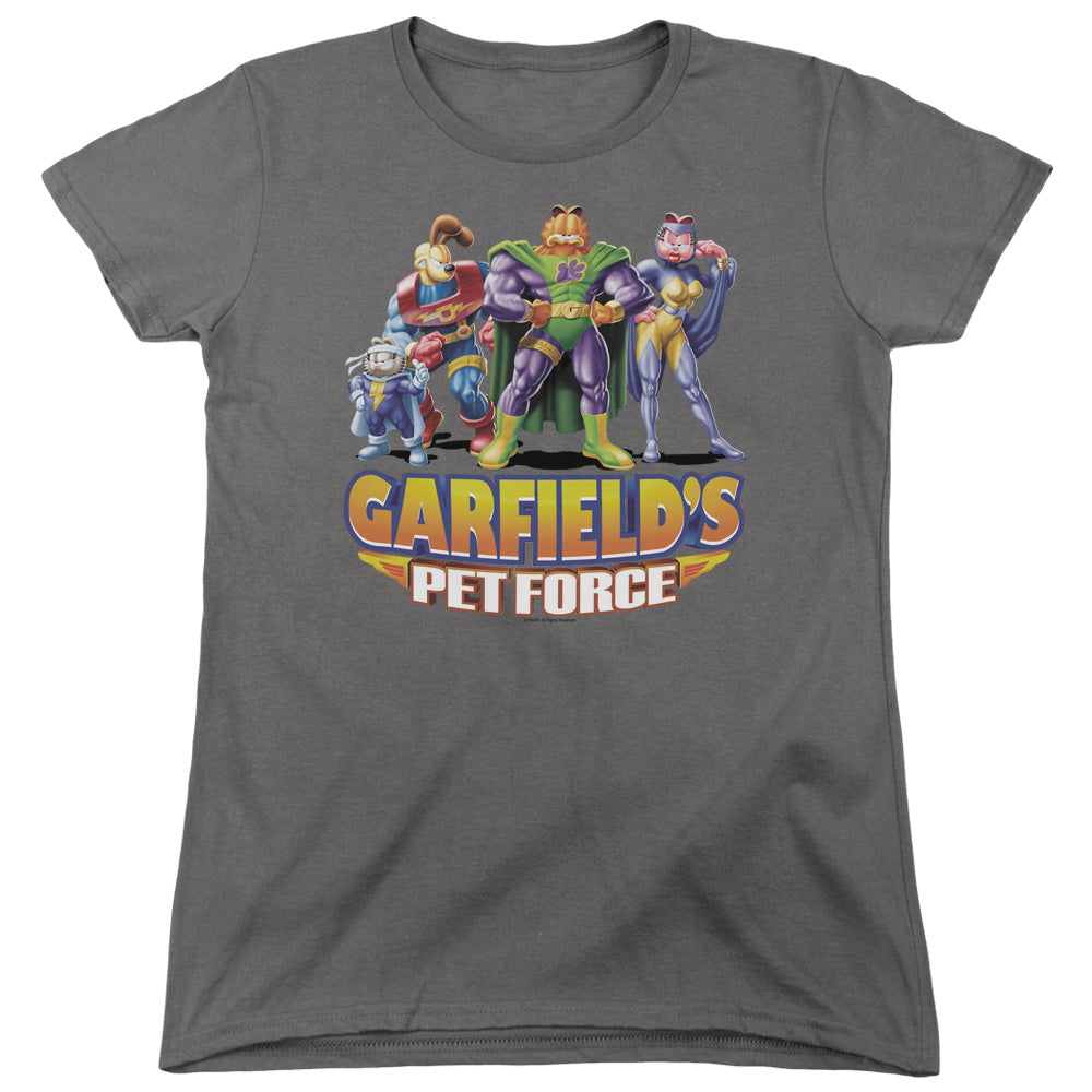 Garfield Beyond Womens T Shirt Charcoal