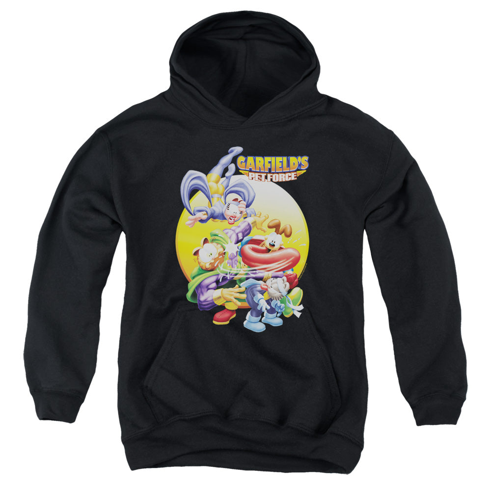 Garfield Tongue of Doom Kids Youth Hoodie Black