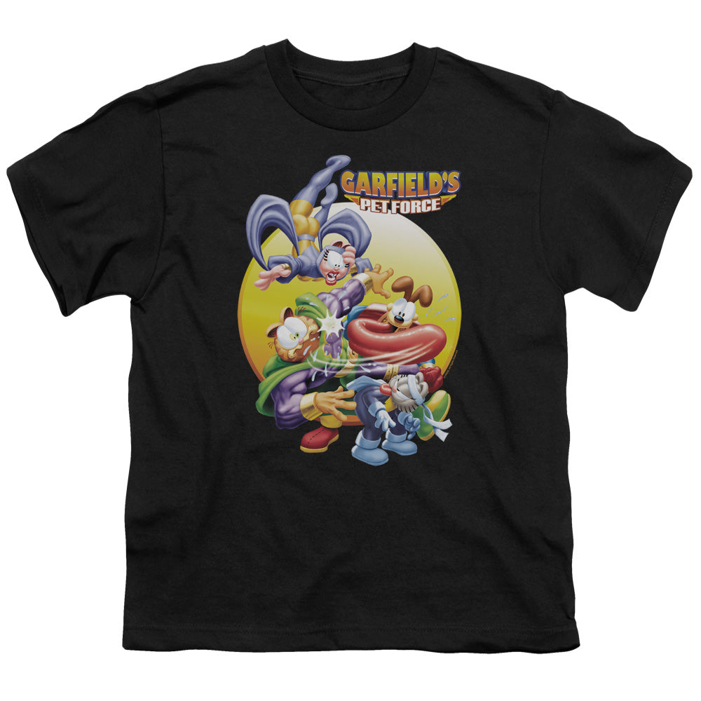 Garfield Tongue of Doom Kids Youth T Shirt Black