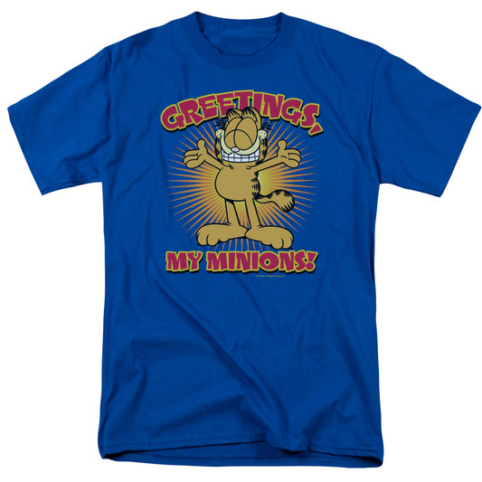 Garfield Minions Mens T Shirt Royal Blue