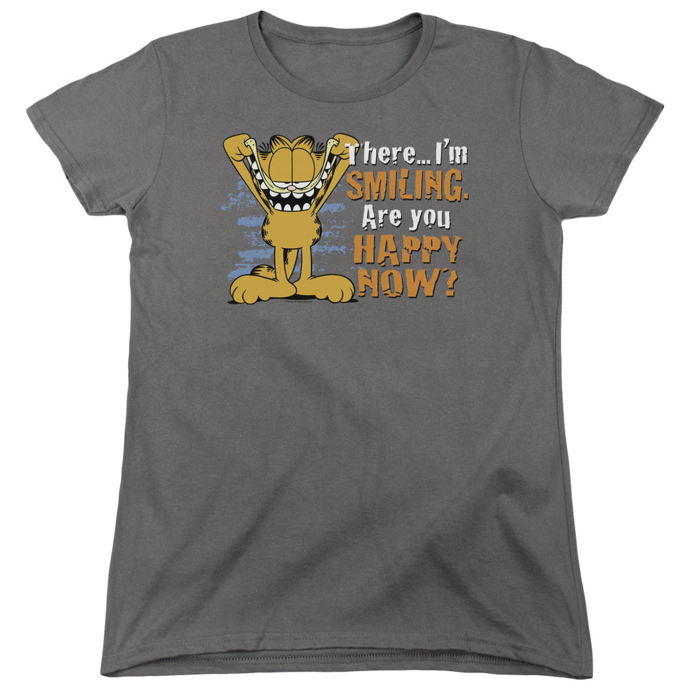 Garfield Iling Womens T Shirt Charcoal
