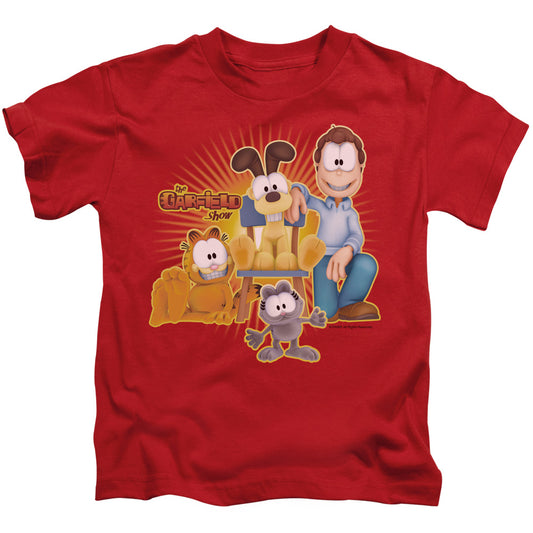 Garfield Say Cheese Juvenile Kids Youth T Shirt Red