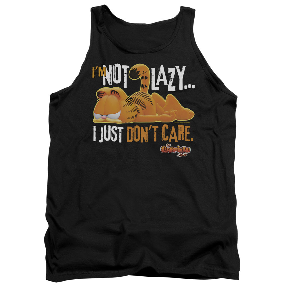 Garfield Not Lazy Mens Tank Top Shirt Black