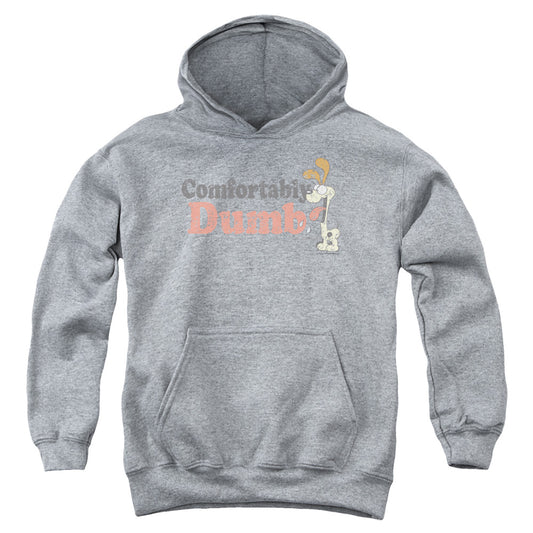 Garfield Comfortably Dumb Kids Youth Hoodie Heather