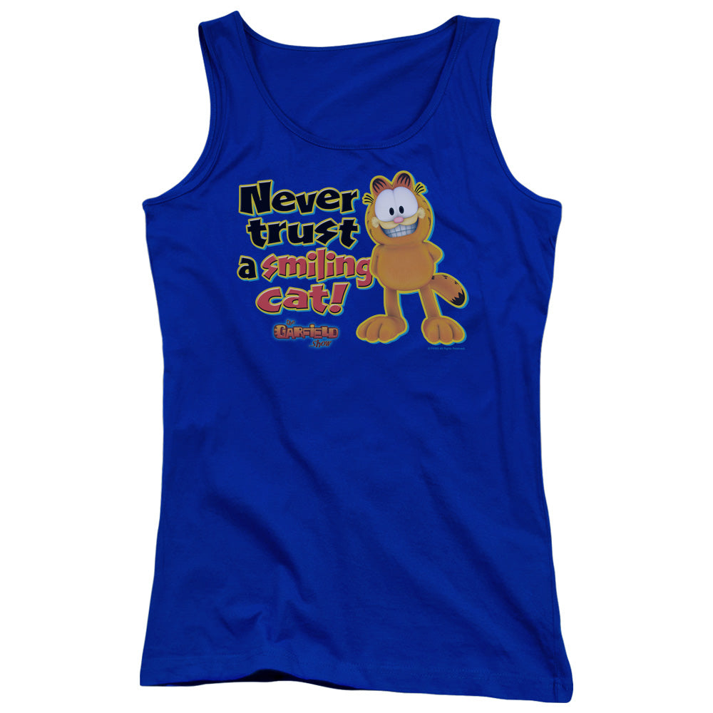 Garfield Iling Womens Tank Top Shirt Royal Blue