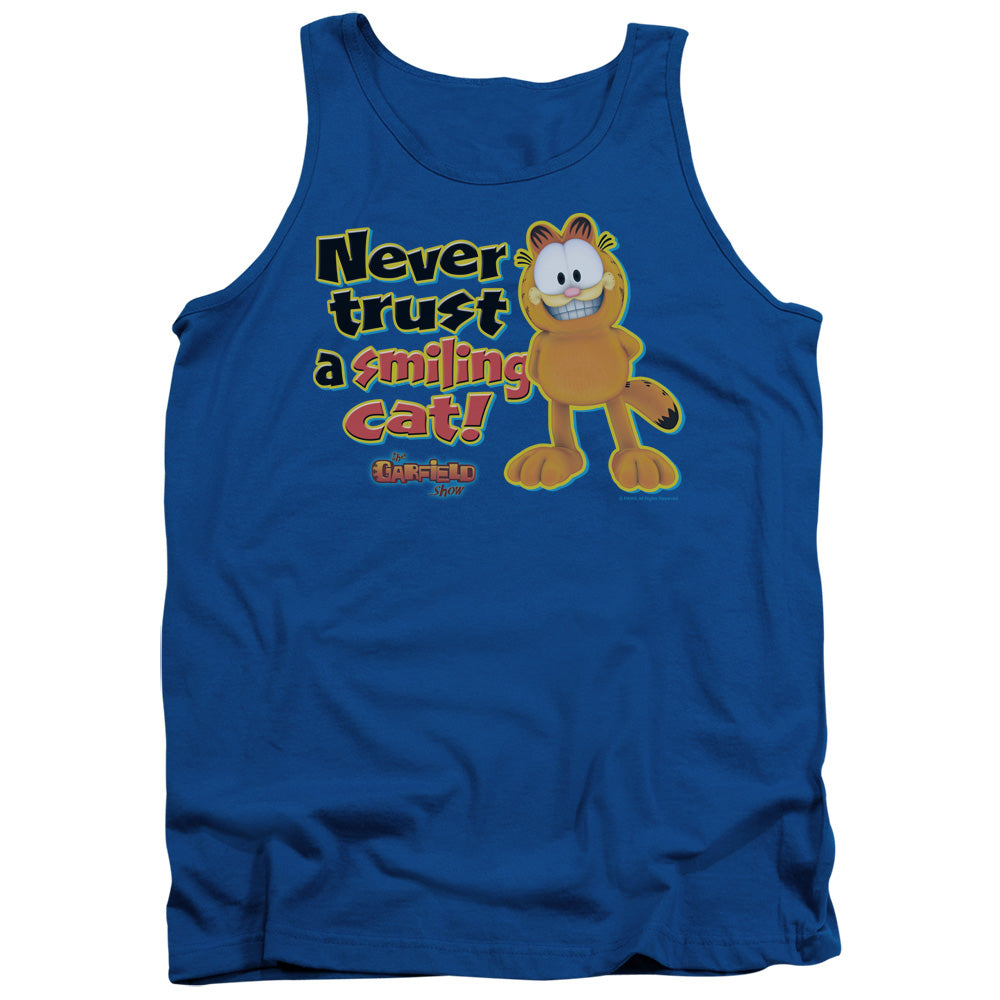 Garfield Iling Mens Tank Top Shirt Royal Blue