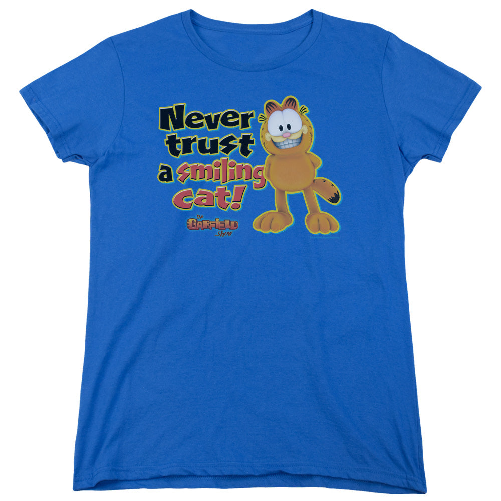 Garfield Iling Womens T Shirt Royal Blue