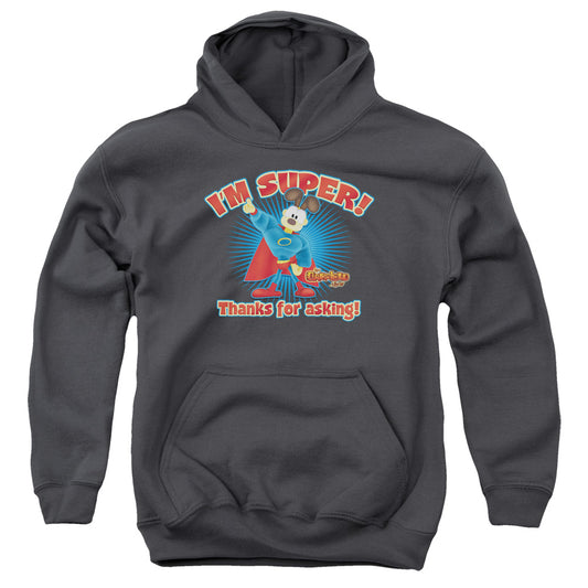 Garfield Super Kids Youth Hoodie Charcoal