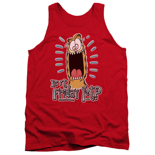 Garfield Friday Mens Tank Top Shirt Red