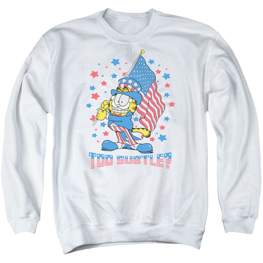 Garfield Subtle Mens Crewneck Sweatshirt White