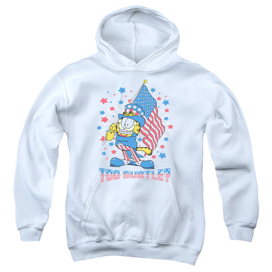 Garfield Subtle Kids Youth Hoodie White