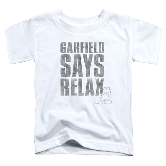 Garfield Relax Toddler Kids Youth T Shirt White