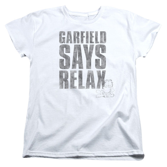 Garfield Relax Womens T Shirt White