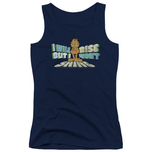 Garfield Rise Not Shine Womens Tank Top Shirt Navy