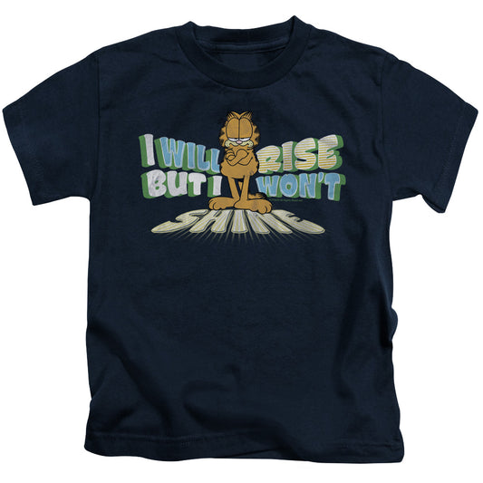 Garfield Rise Not Shine Juvenile Kids Youth T Shirt Navy