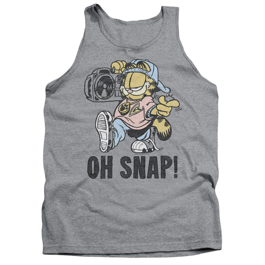 Garfield Oh Snap Mens Tank Top Shirt Athletic Heather