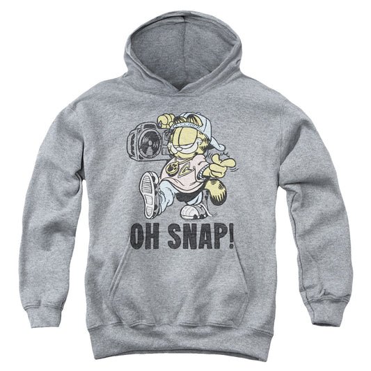 Garfield Oh Snap Kids Youth Hoodie Heather