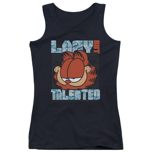 Garfield Lazy but Talented Womens Tank Top Shirt Black