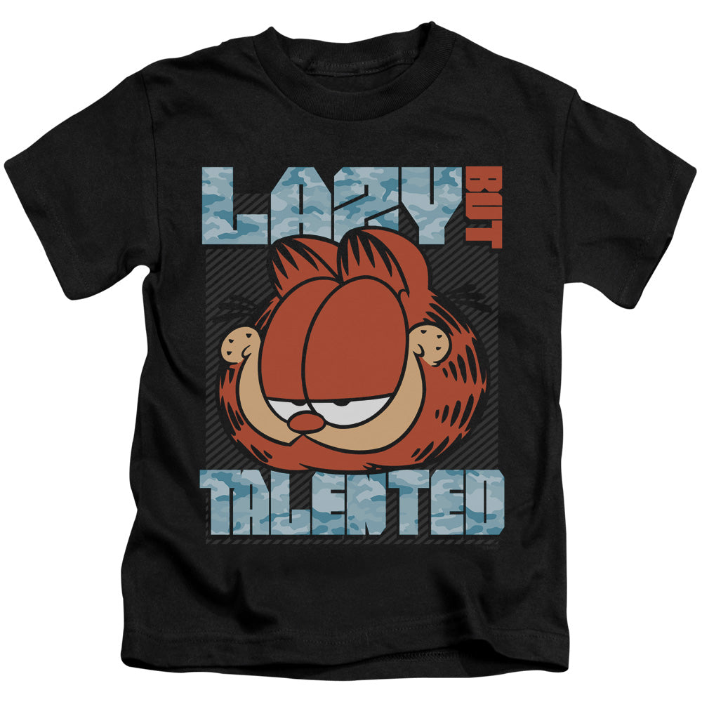 Garfield Lazy but Talented Juvenile Kids Youth T Shirt Black