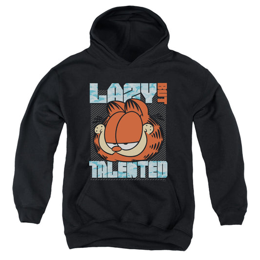Garfield Lazy but Talented Kids Youth Hoodie Black