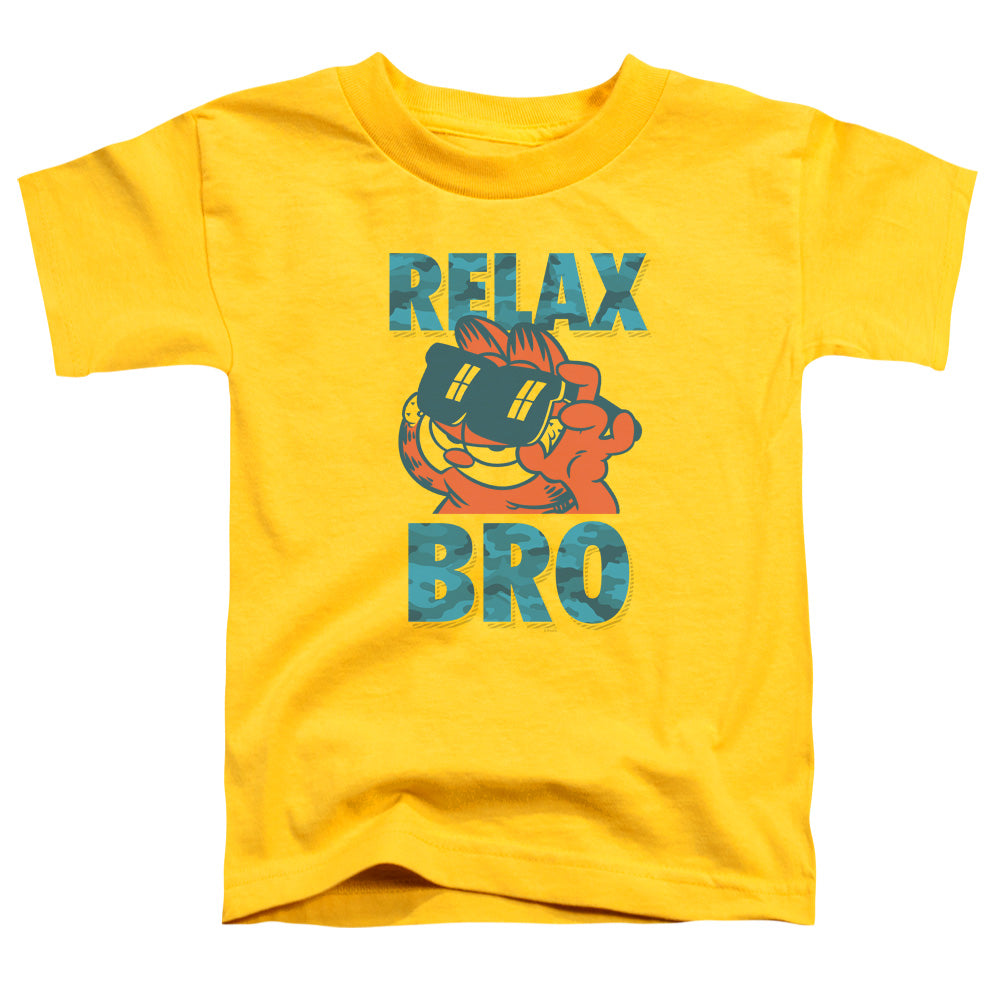 Garfield Relax Bro Toddler Kids Youth T Shirt Yellow