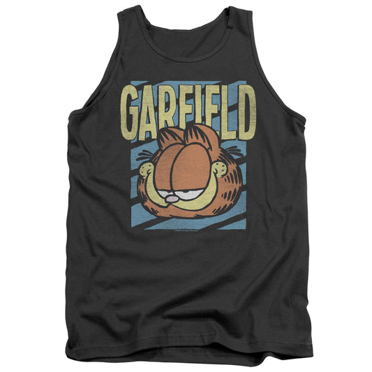 Garfield Rad Garfield Mens Tank Top Shirt Charcoal