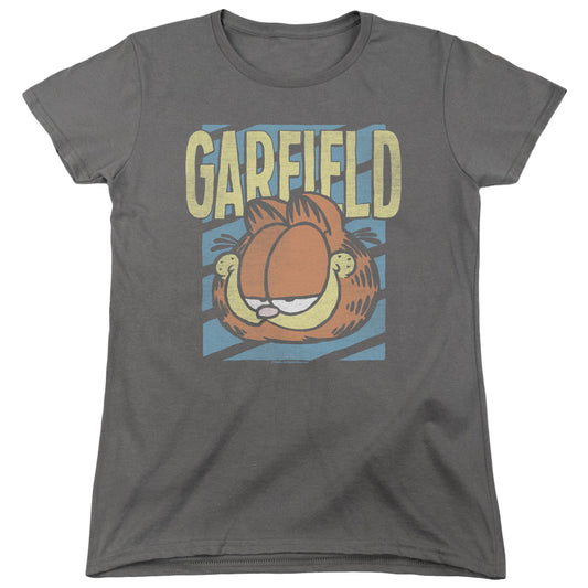 Garfield Rad Garfield Womens T Shirt Charcoal