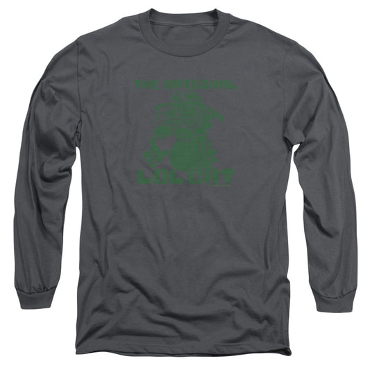 Garfield Og Lol Mens Long Sleeve Shirt Charcoal Officially Licensed