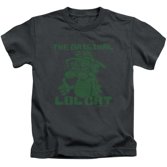 Garfield Og Lol Juvenile Kids Youth T Shirt Charcoal