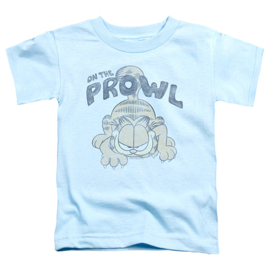 Garfield Prowl Toddler Kids Youth T Shirt Light Blue