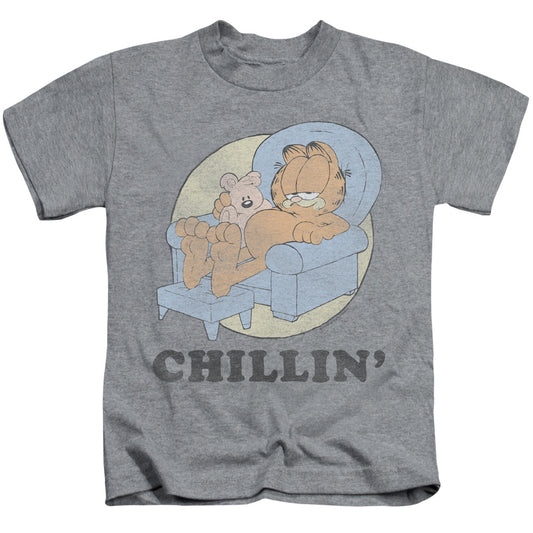 Garfield Chillin Juvenile Kids Youth T Shirt Athletic Heather