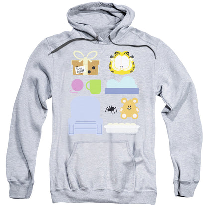 Garfield Gift Set Mens Hoodie Athletic Heather