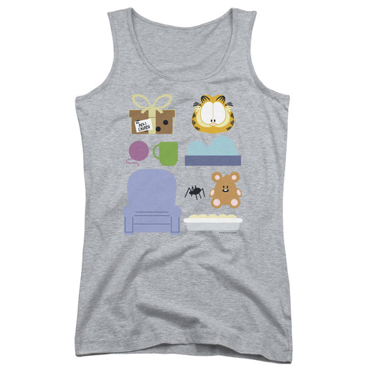 Garfield Gift Set Womens Tank Top Shirt Athletic Heather