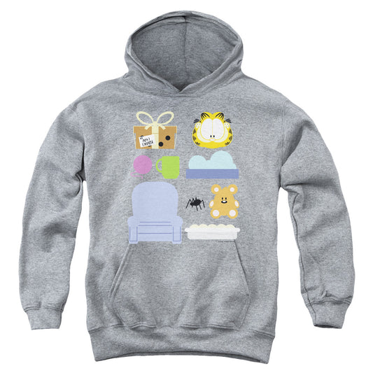Garfield Gift Set Kids Youth Hoodie Heather